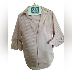 Citizens for Humanity Light Pink Striped Button-Up Shirt